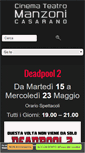 Mobile Screenshot of cinemamanzonicasarano.it